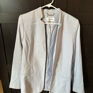 Calvin Klein Gray Blazer Jacket
